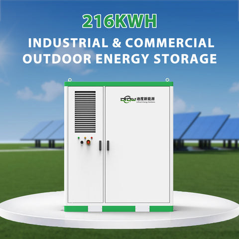 216kwh Grid-connected external energy storage cabinet for industrial commercial users