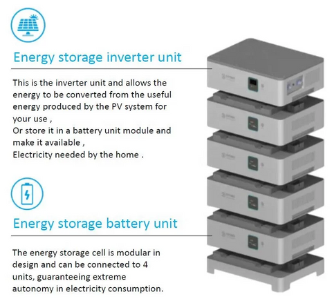 Household 15kwh stackable solar energy storage battery system